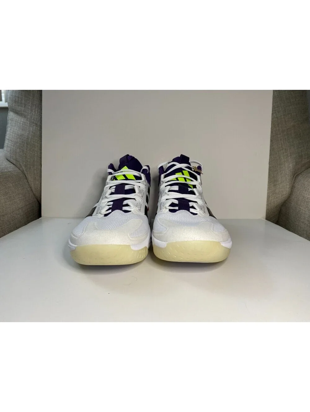 Adidas Court Stabil JH5163 Mens Sneaker 8 White Aurora Indoor Volleyball Shoes